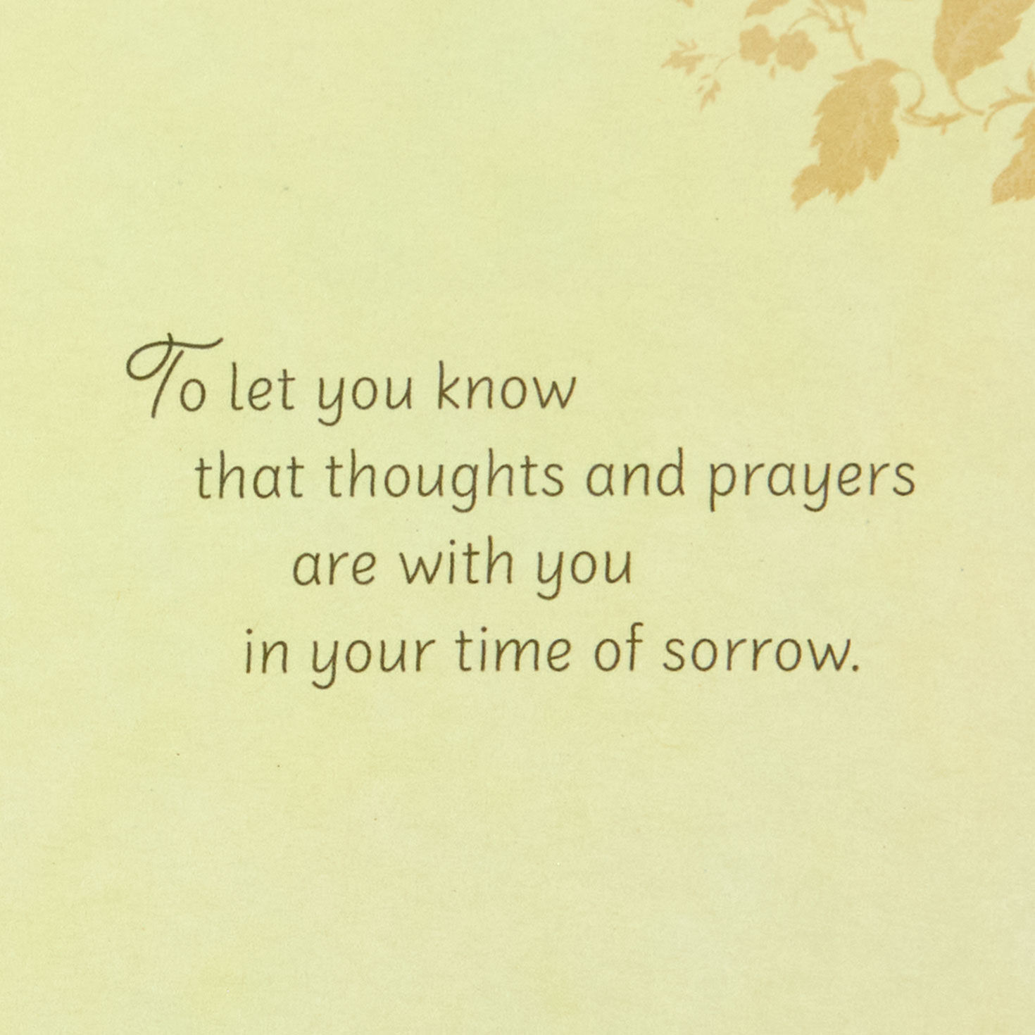 Our Thoughts and Prayers Are With You Sympathy Card for only USD 4.59 | Hallmark