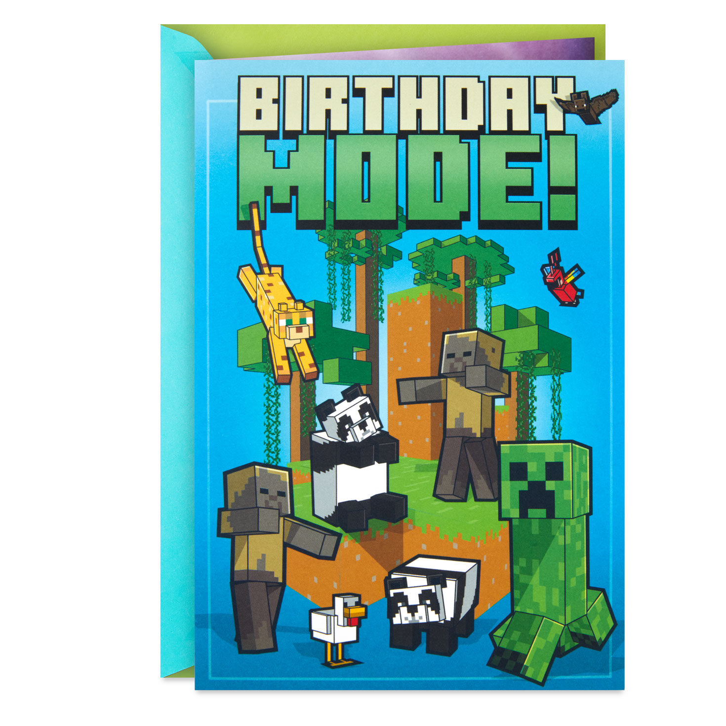 Minecraft Make it Great Musical Pop Up Birthday Card for Kids