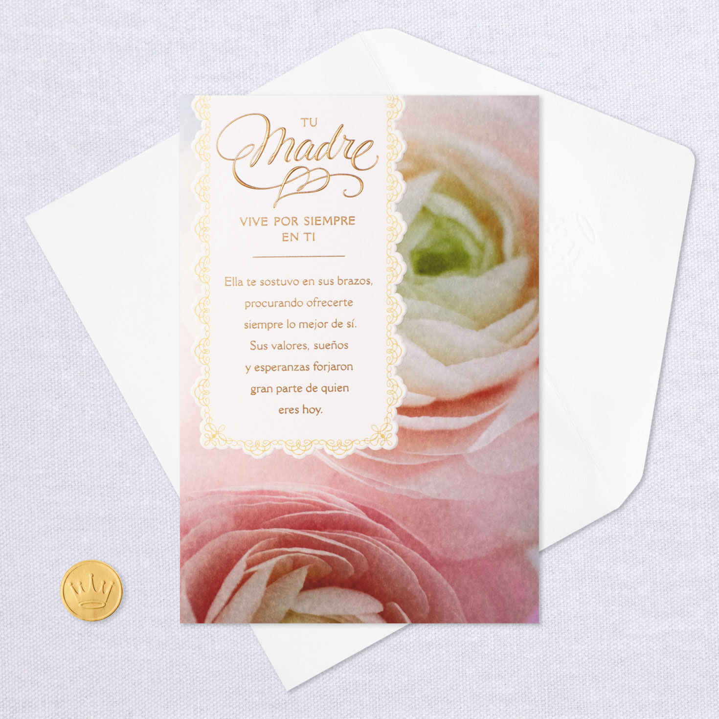 Your Mother Lives On In You Spanish-Language Sympathy Card, , large image number 6