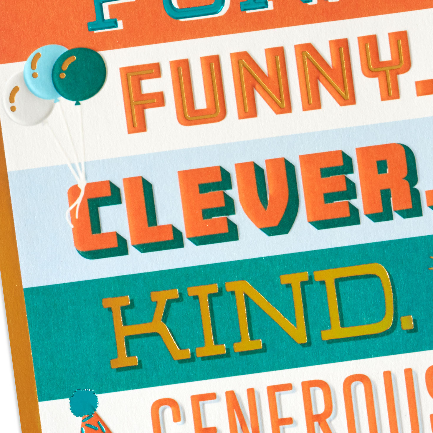Modern Stripes Birthday Card for Brother Card Front Detail image number 5