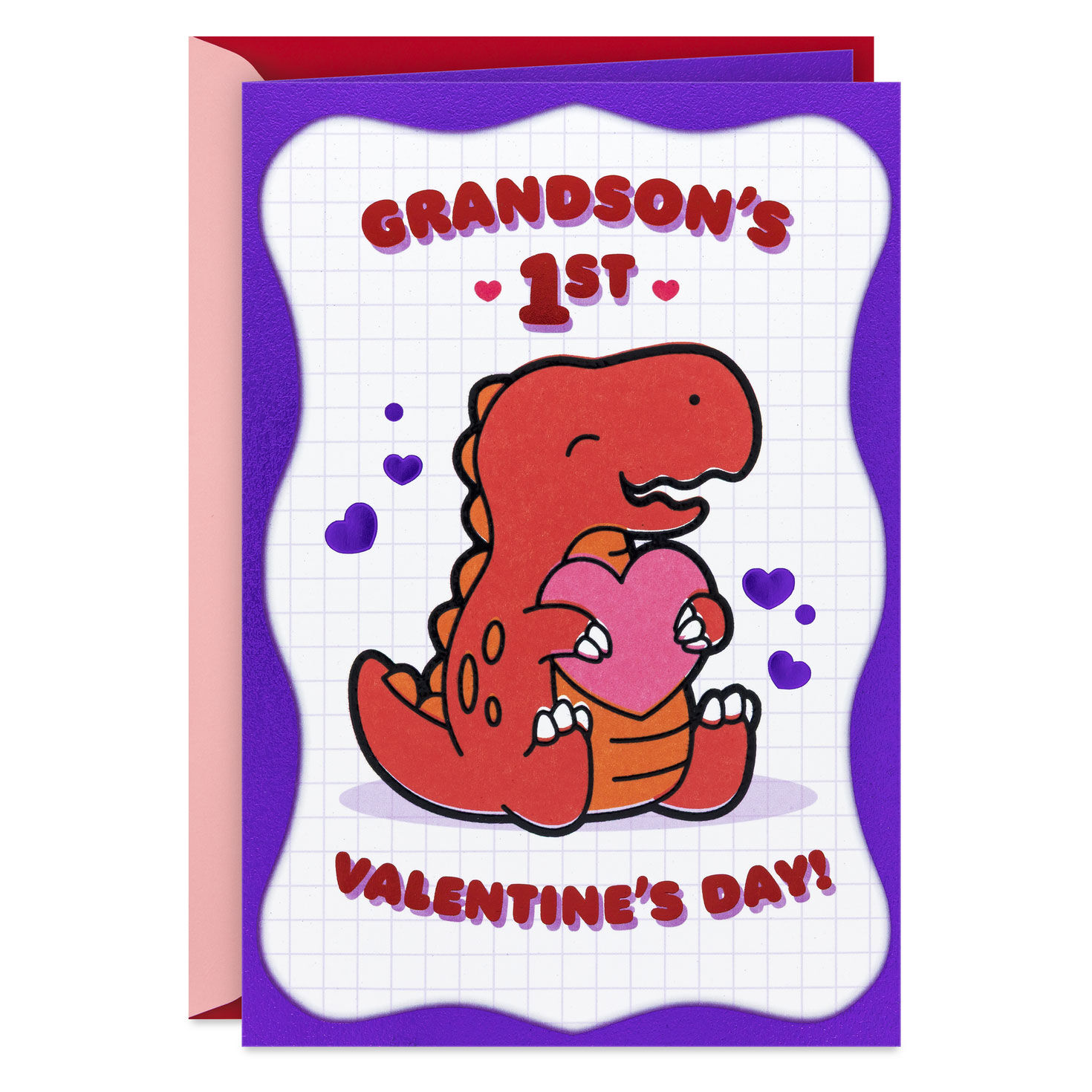 You're Super Loved Baby's First Valentine's Day Card for Grandson