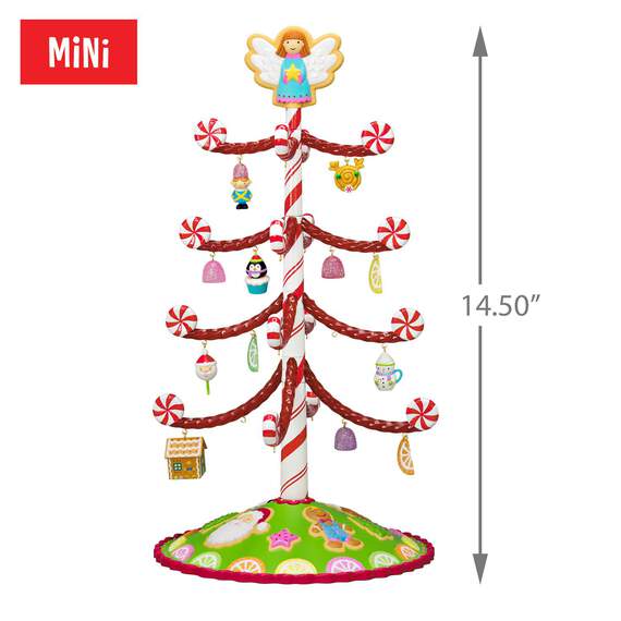 Season's Treatings Mini Tree With 12 Ornaments, , large image number 4