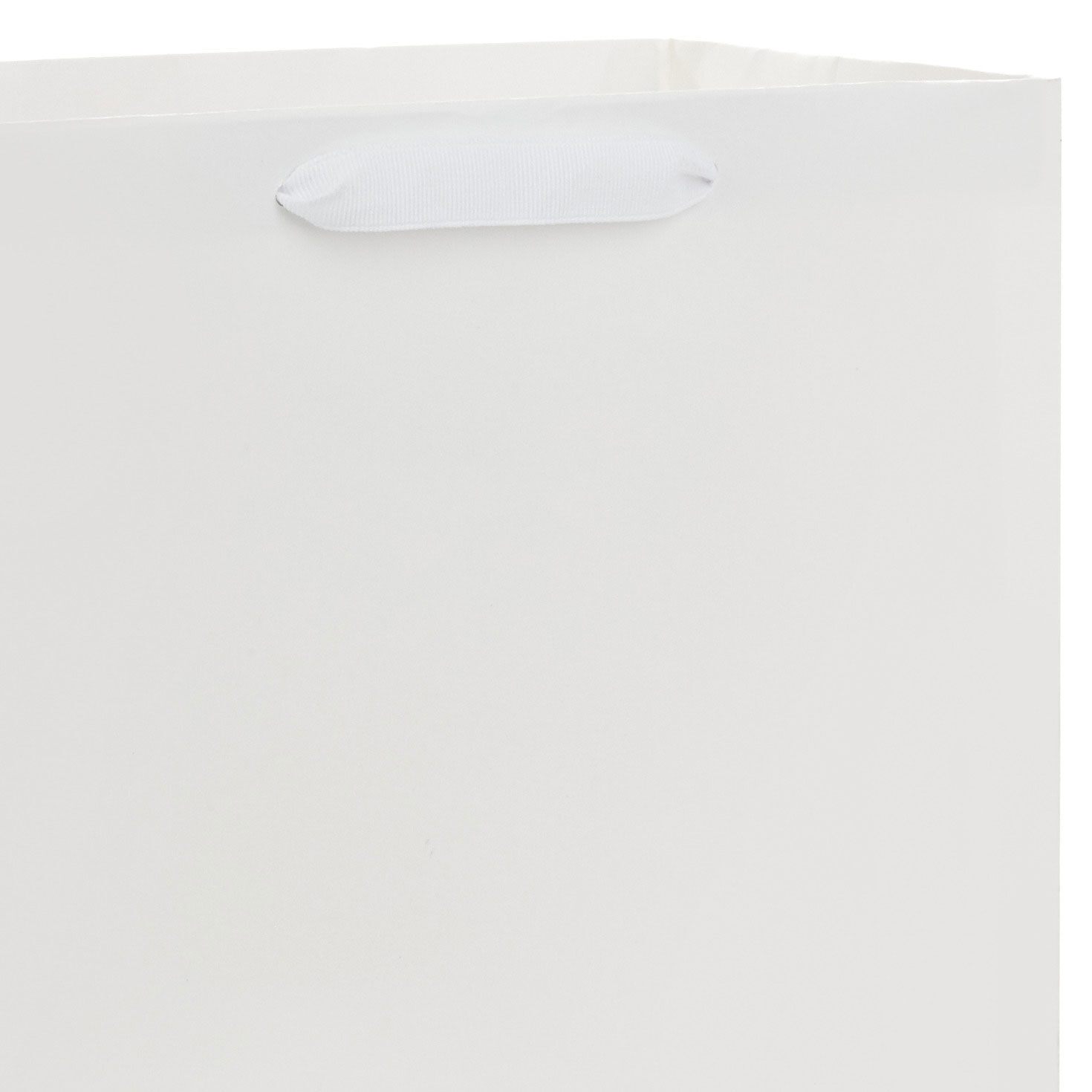 White Large Gift Bag Handle Detail image number 4