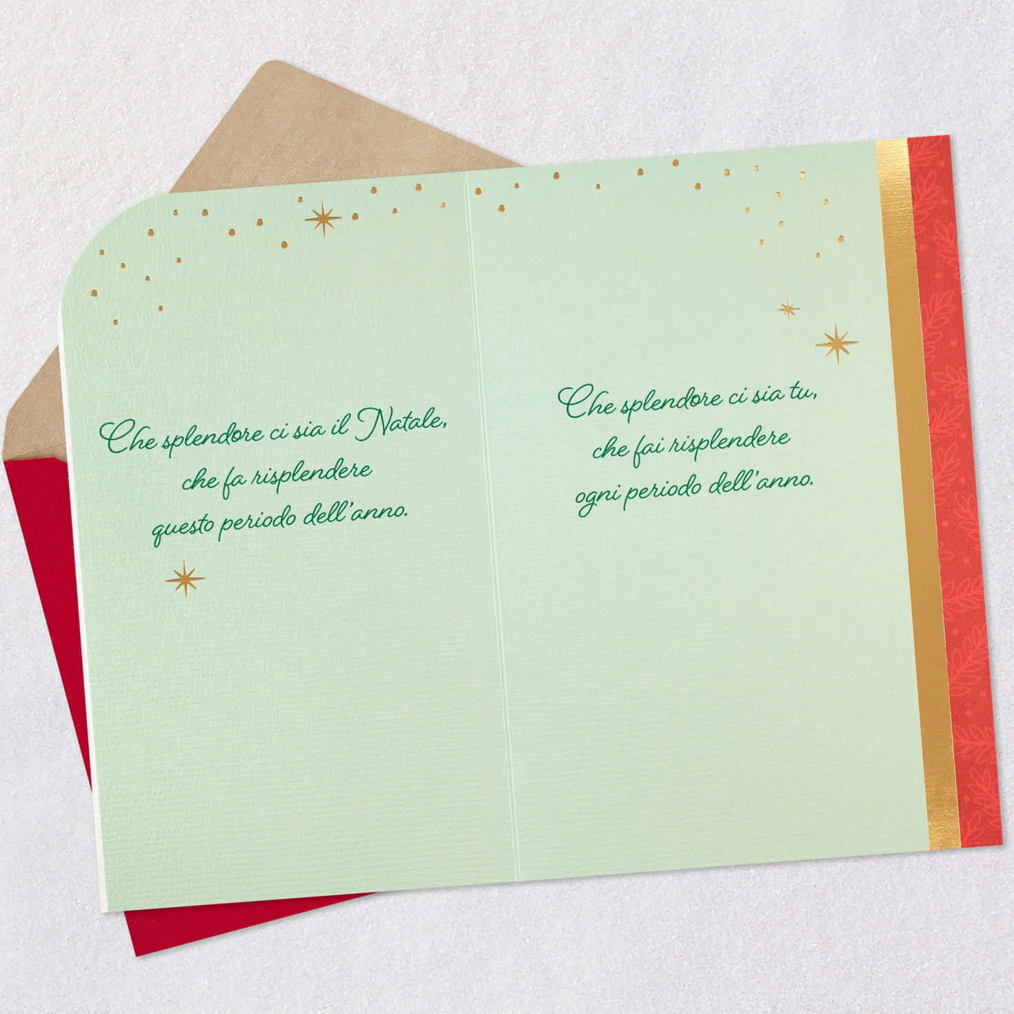 You Brighten the Year Italian-Language Christmas Card for only USD 4.59 | Hallmark
