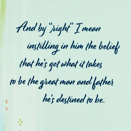 Raising Them Right Father's Day Card for Son, 