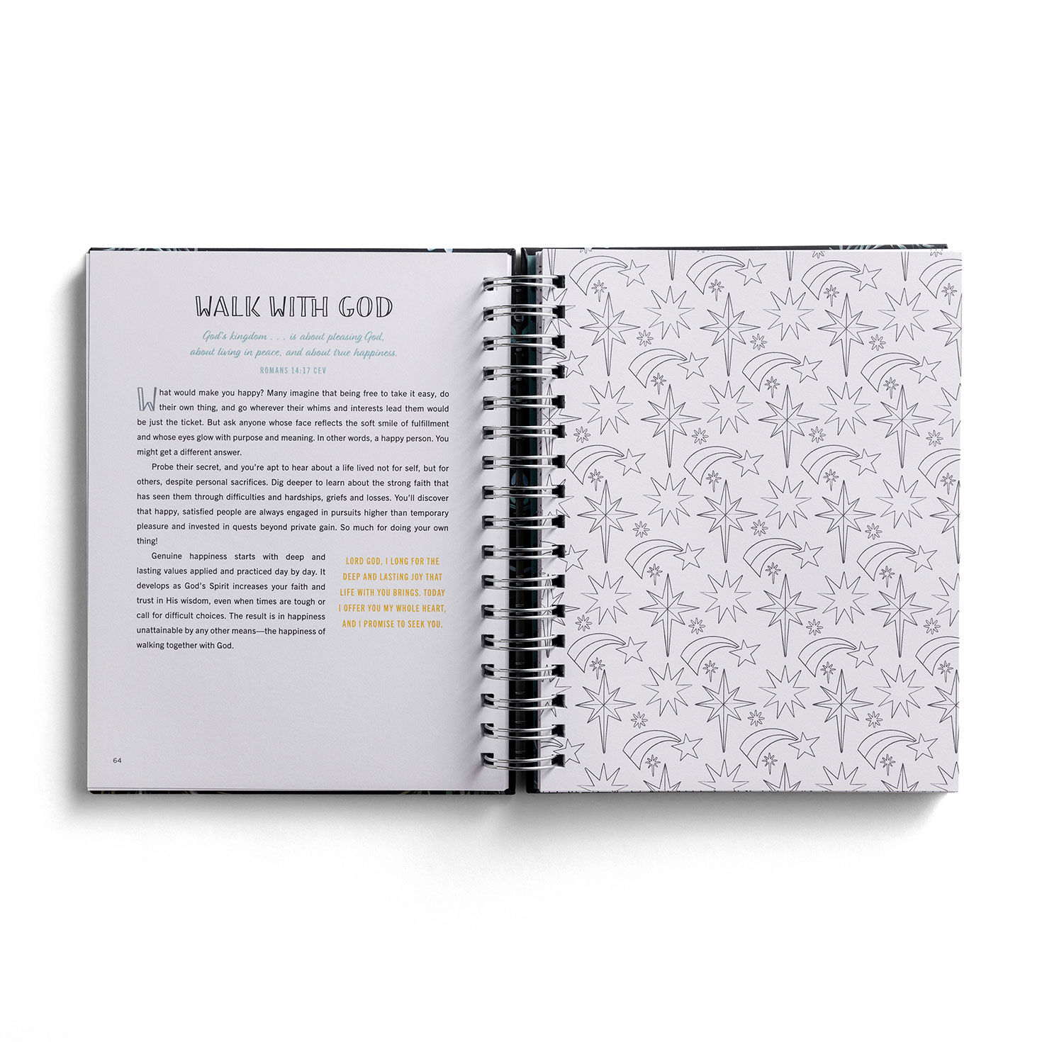 Be Still & Know Spiral Coloring Book inside spread image number 4