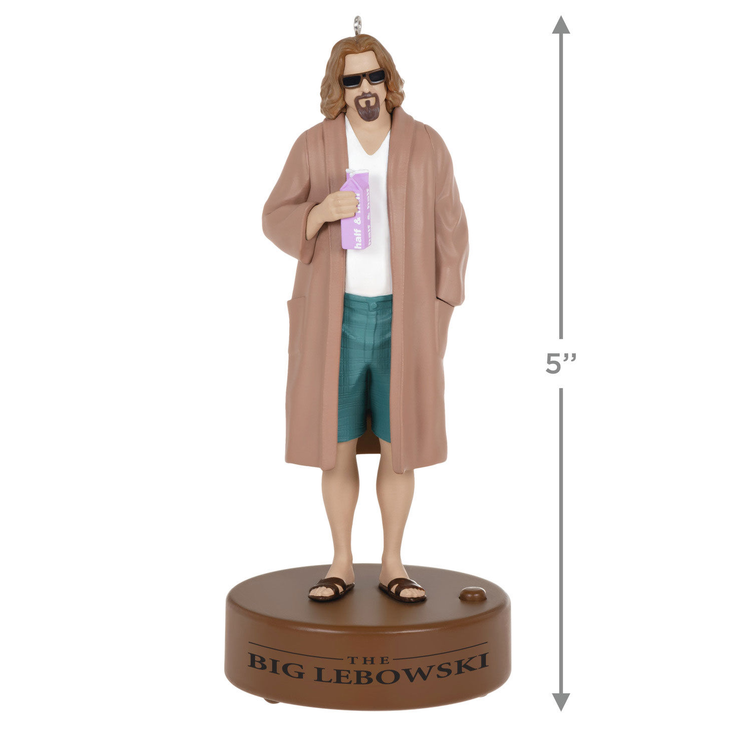 The Big Lebowski The Dude Keepsake Ornament measurement image number 3