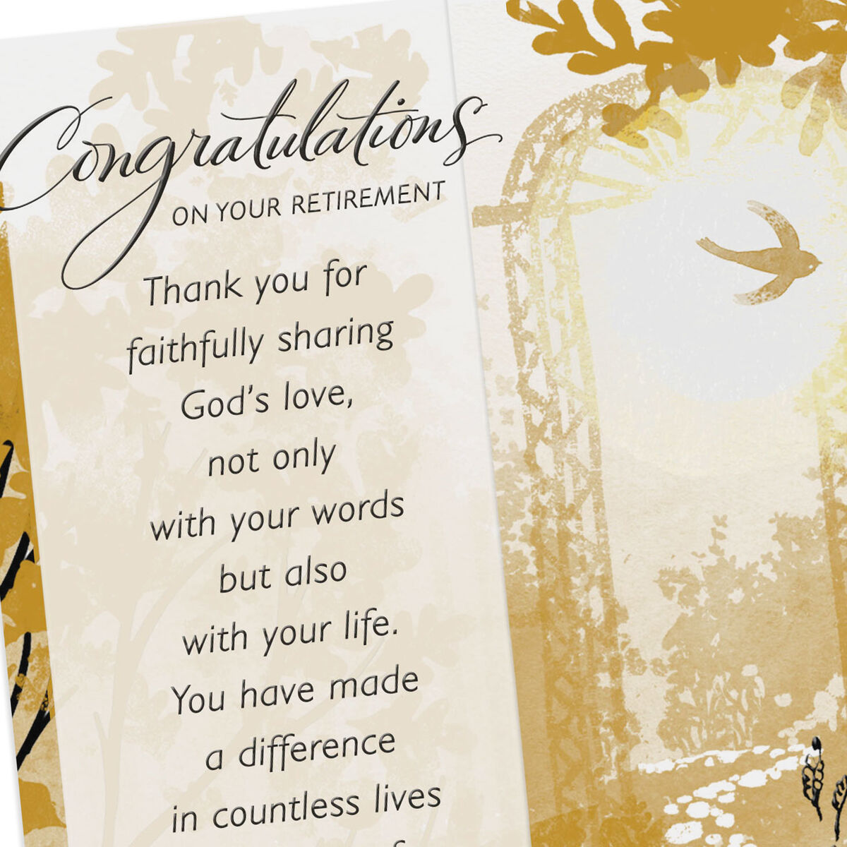 Made a Difference Religious Retirement Card for Pastor Greeting Cards