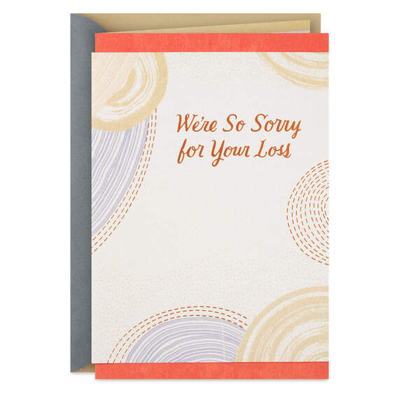 Hoping Memories Bring You Comfort Sympathy Card From Us