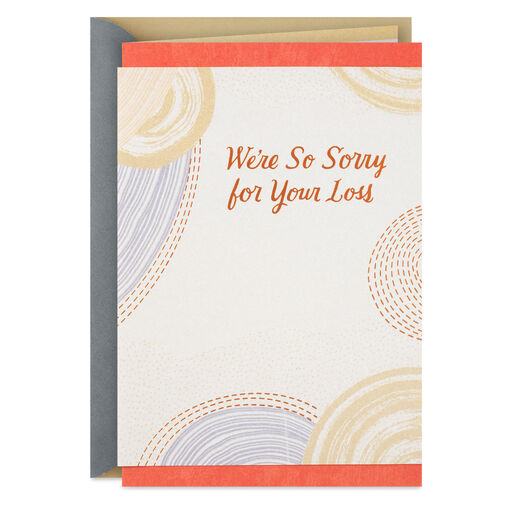 Hoping Memories Bring You Comfort Sympathy Card From Us, 