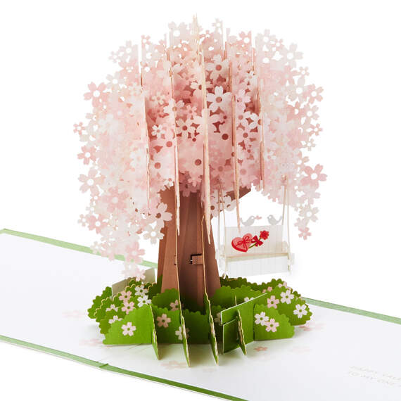One and Only Love Cherry Blossoms 3D Pop-Up Valentine's Day Card