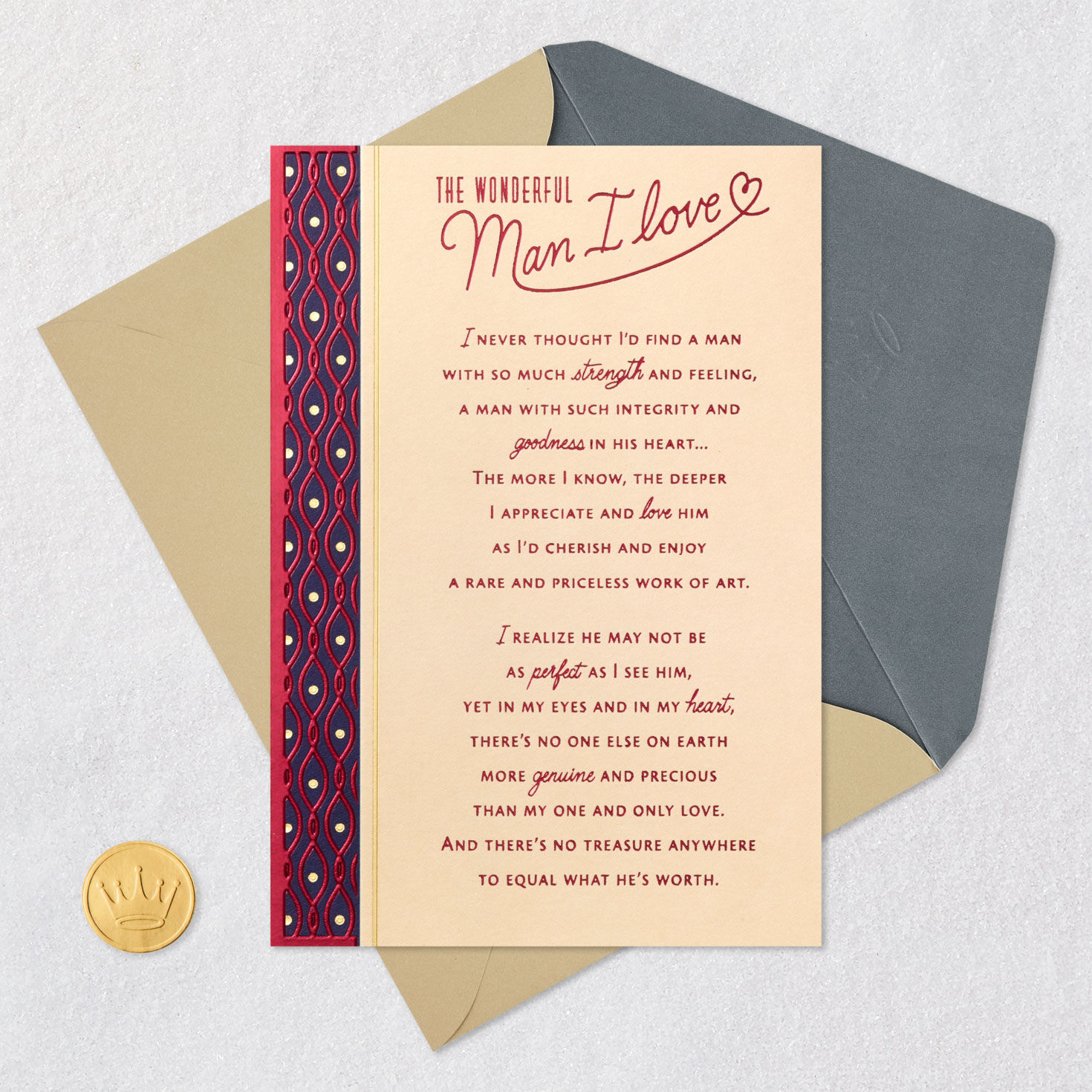 The Wonderful Man I Love Birthday Card for only USD 5.99 | Hallmark