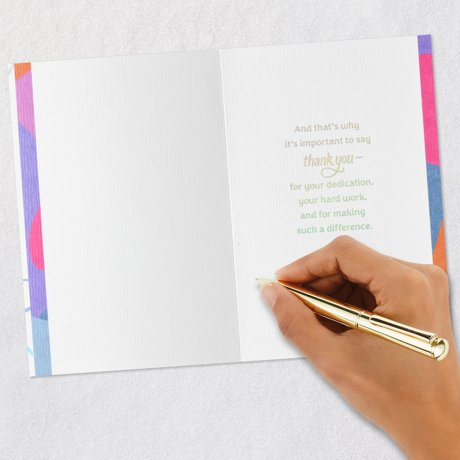 Important Work Thank-You Card for Teachers, , large image number 6