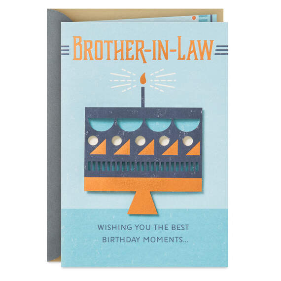 Wishing You the Best Moments Birthday Card for Brother-in-Law, , large image number 1