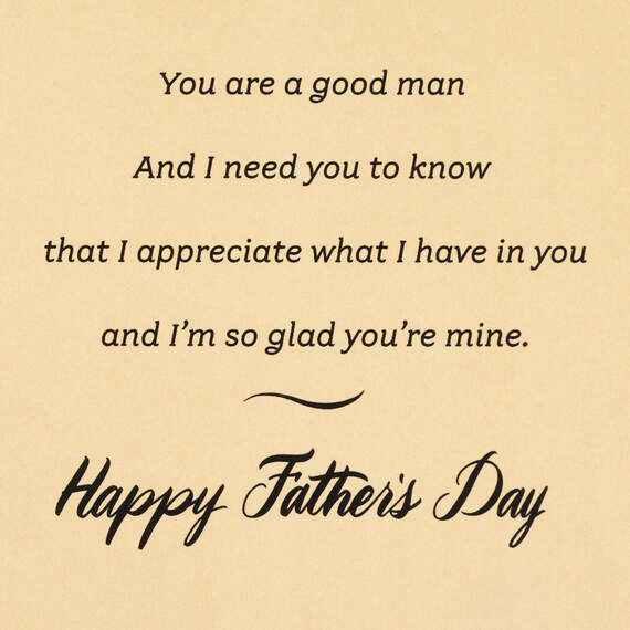 I Love the Man You Are Romantic Father's Day Card, , large image number 3