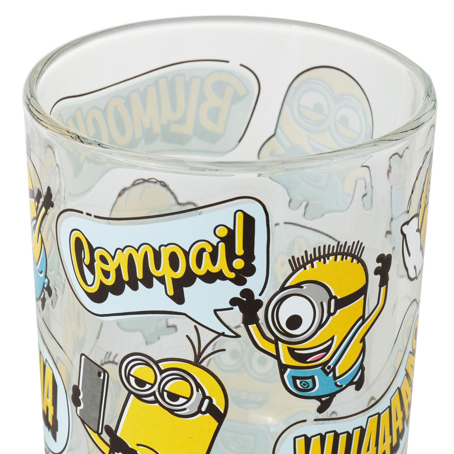 Minions With Speech Bubbles Drinking Glass  image number 5