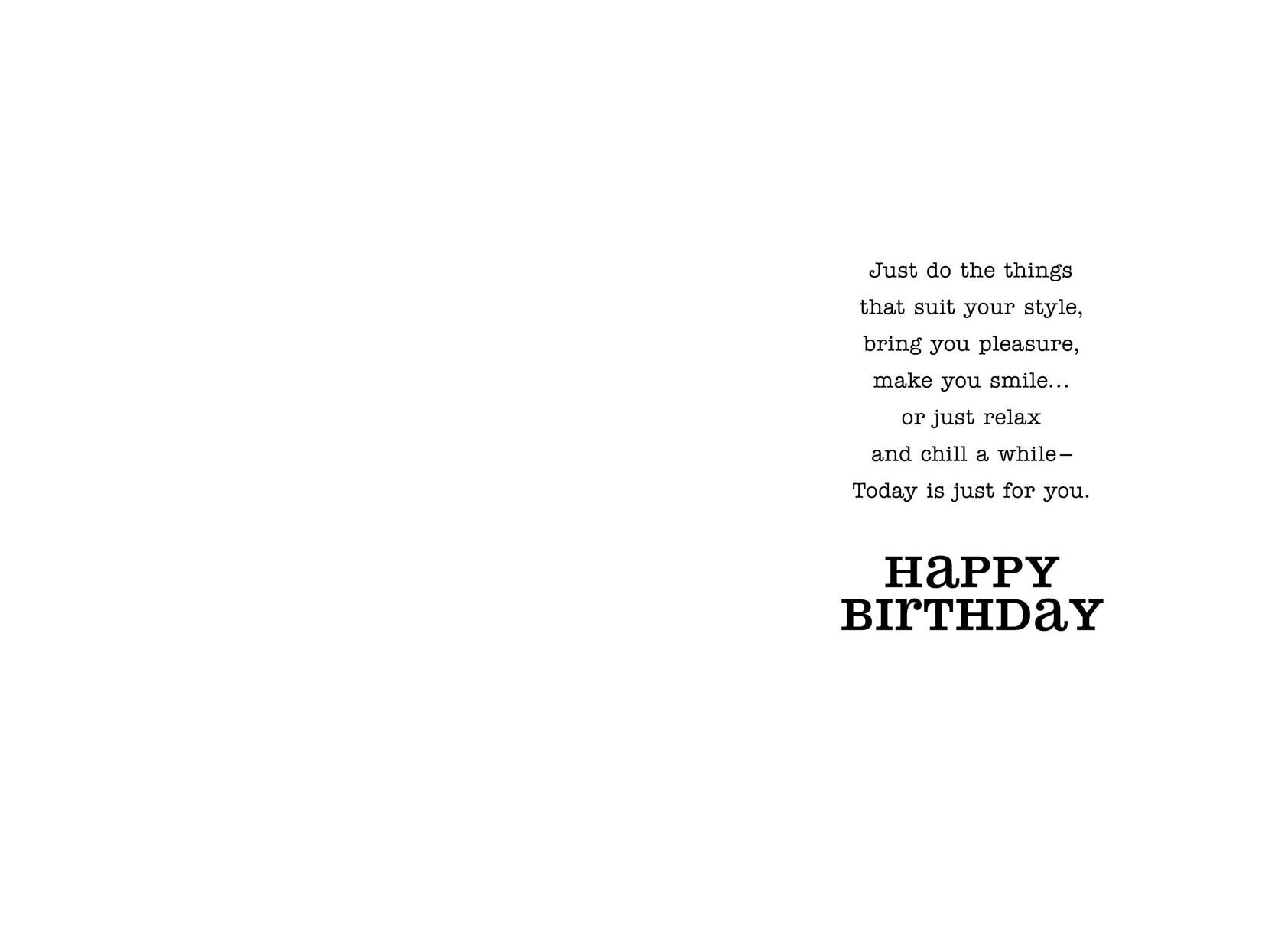 Enjoy Your Day Ribbon Birthday Card for Son