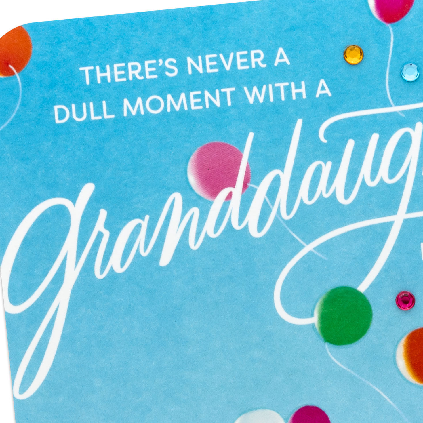Balloons Birthday Card for Granddaughter Card Front Detail image number 5