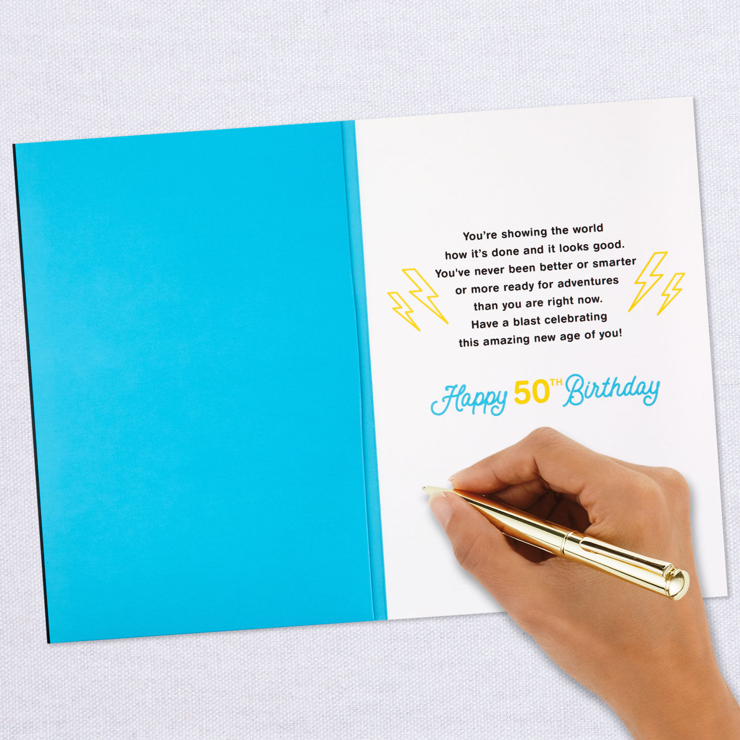 Keep On Rockin' It Musical Light-Up 50th Birthday Card for only USD 9.59 | Hallmark