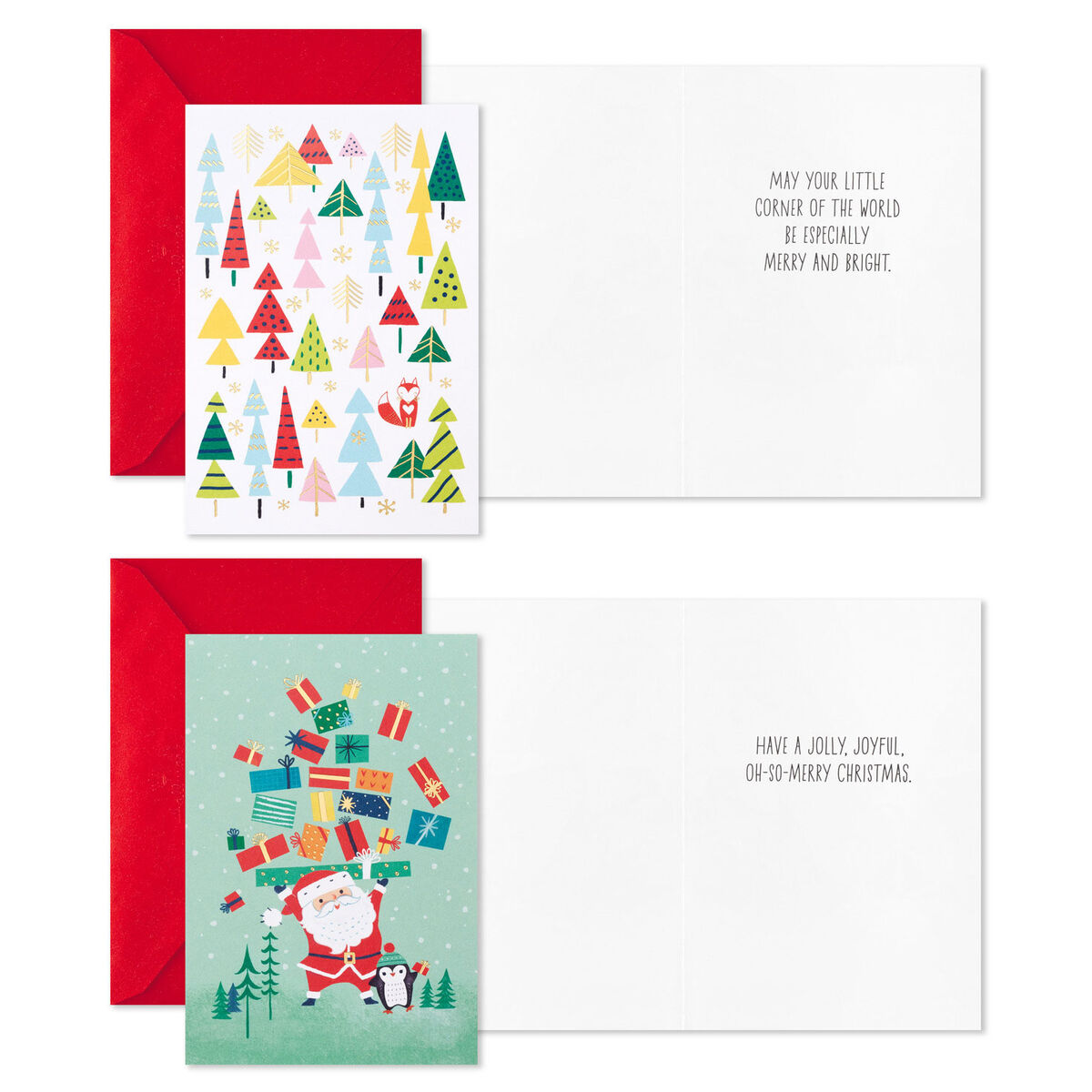 Whimsical Assortment Boxed Christmas Cards, Pack of 24 Boxed Cards