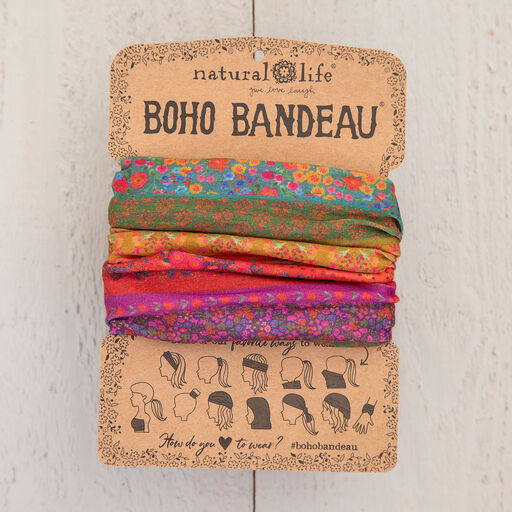Natural Life Rainbow Borders Boho Bandeau, 