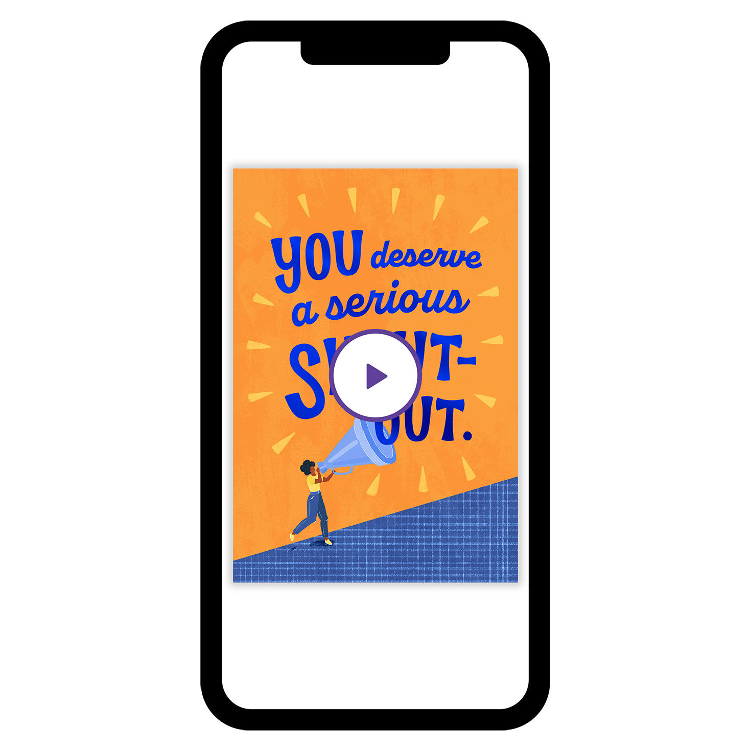 You Deserve a Shout-Out Thank You eCard