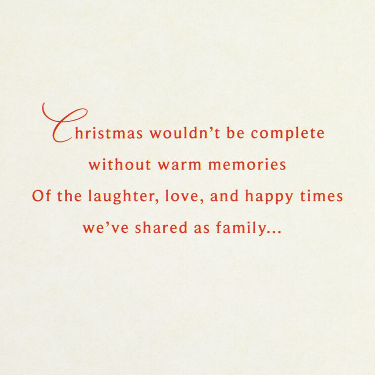 Thinking of You Christmas Card for Aunt and Uncle, , large image number 2