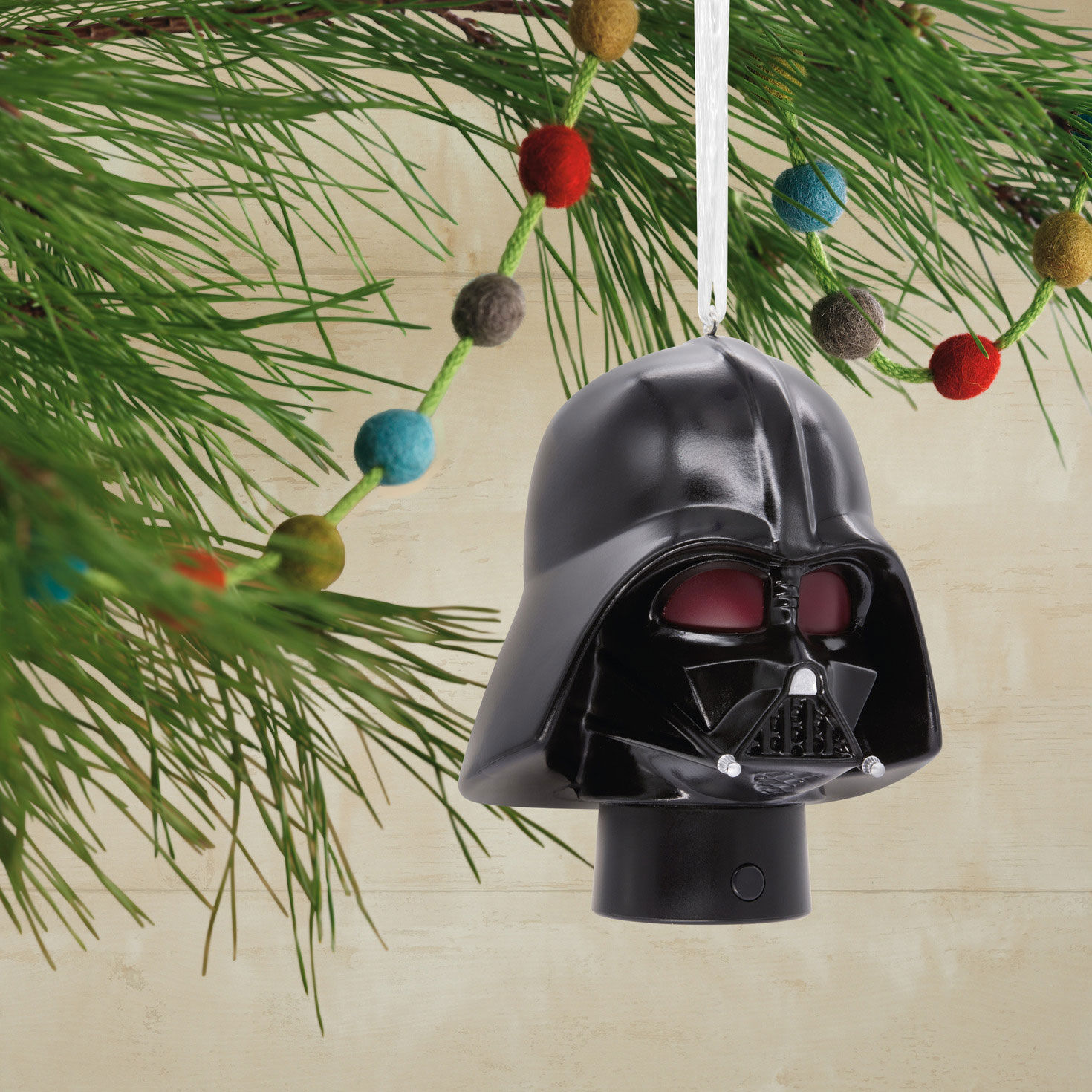 Star Wars&trade; Darth Vader&trade; Helmet Hallmark Ornament With Light, , large image number 2