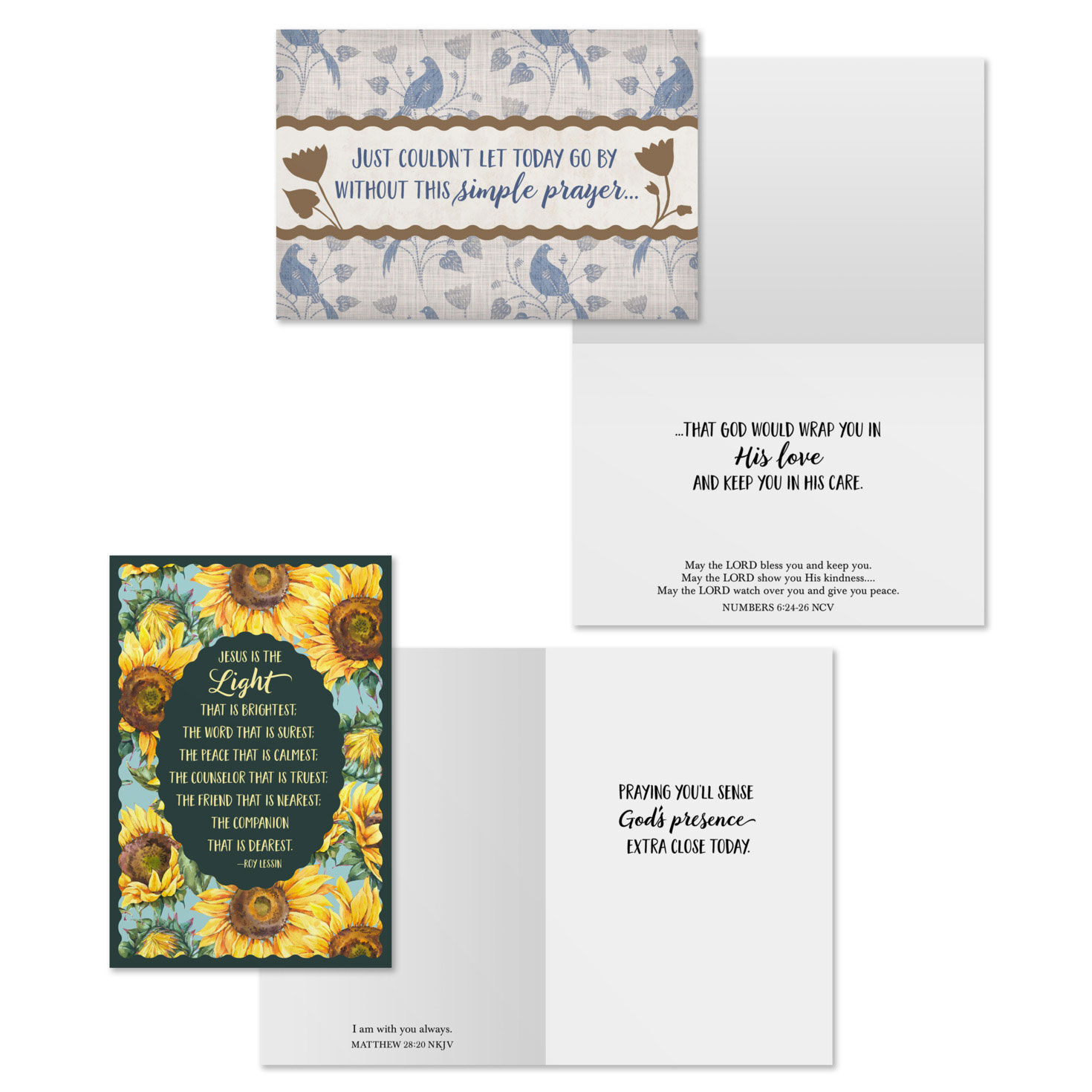 In God's Care DaySpring Prayer Cards Assortment Card Front with Sentiment image number 3