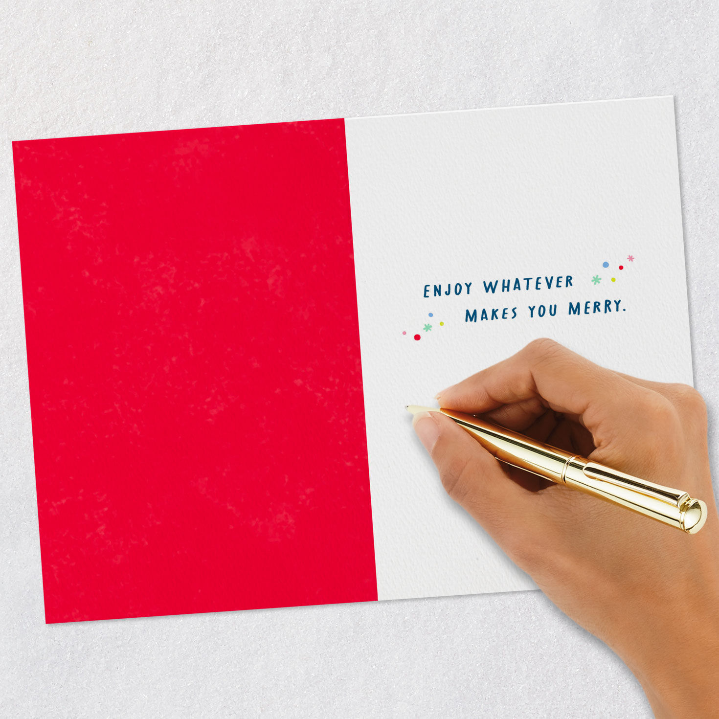 Santa Mug Holiday Sweets Christmas Card Signing card image number 6