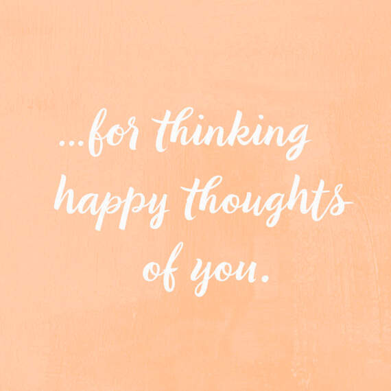 Happy Thoughts Thinking of You Card, , large image number 2