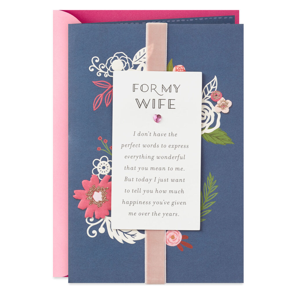 You Mean So Much To Me Birthday Card For Wife Greeting Cards