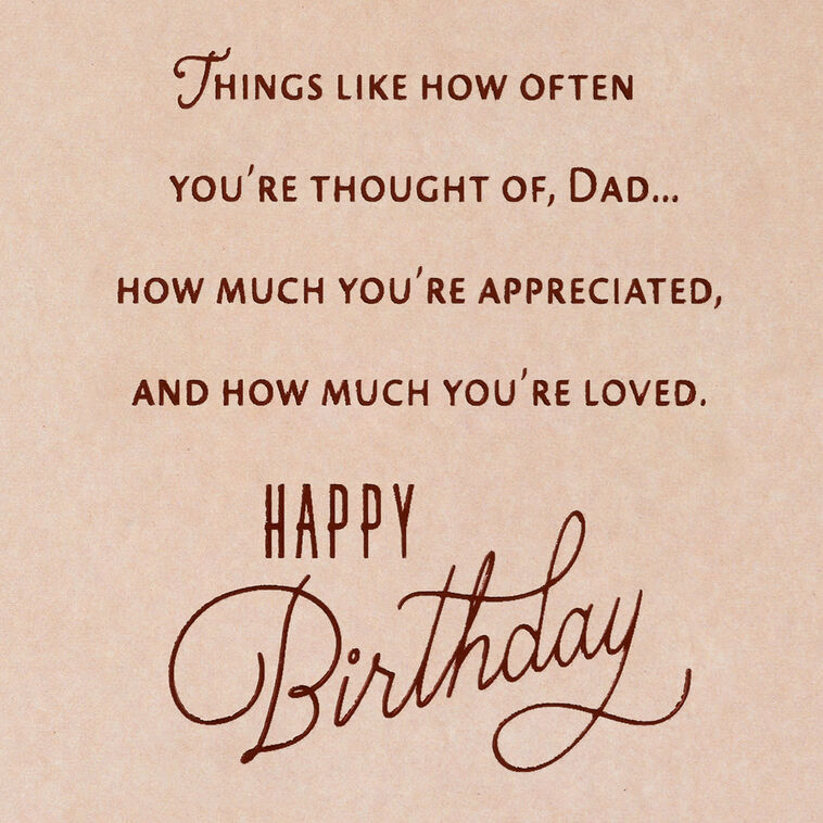 So Loved and Appreciated Birthday Card for Dad, , large image number 2