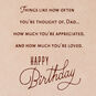 So Loved and Appreciated Birthday Card for Dad, , large image number 2