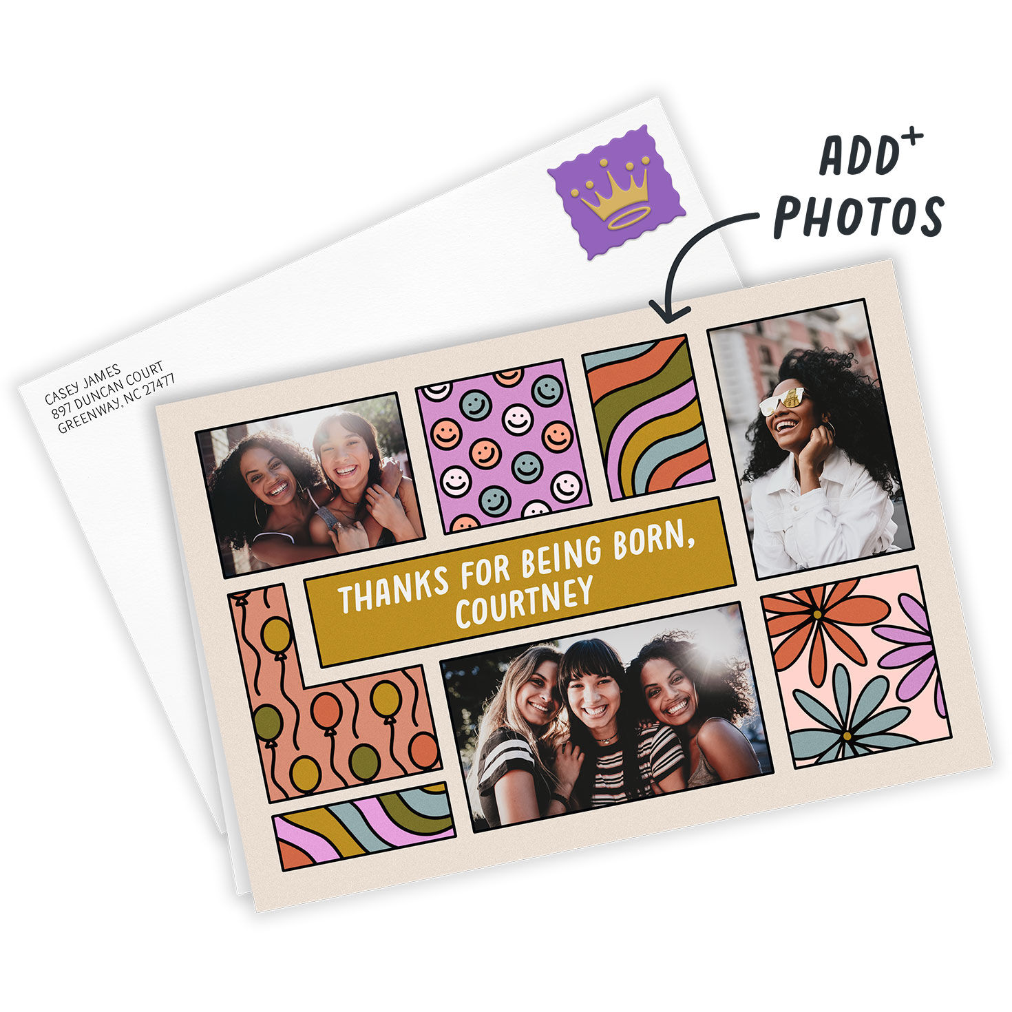 Personalized Fun Designs Photo Collage Photo Card  image number 2