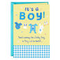Cute Clothesline New Baby Boy Card, , large image number 1
