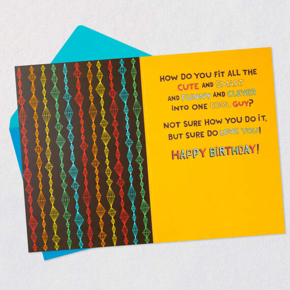 One Cool Guy Birthday Card for Grandson, , large image number 3