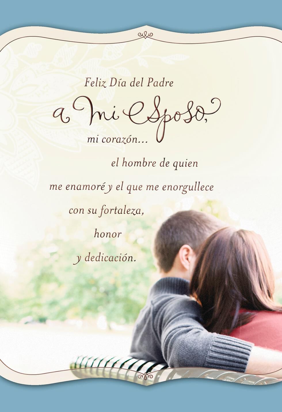 Lucky to Have You Romantic Spanish-Language Father's Day Card for Husband