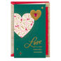 Vintage Hearts Lacey Chabert Romantic Christmas Card Card Front image number 1
