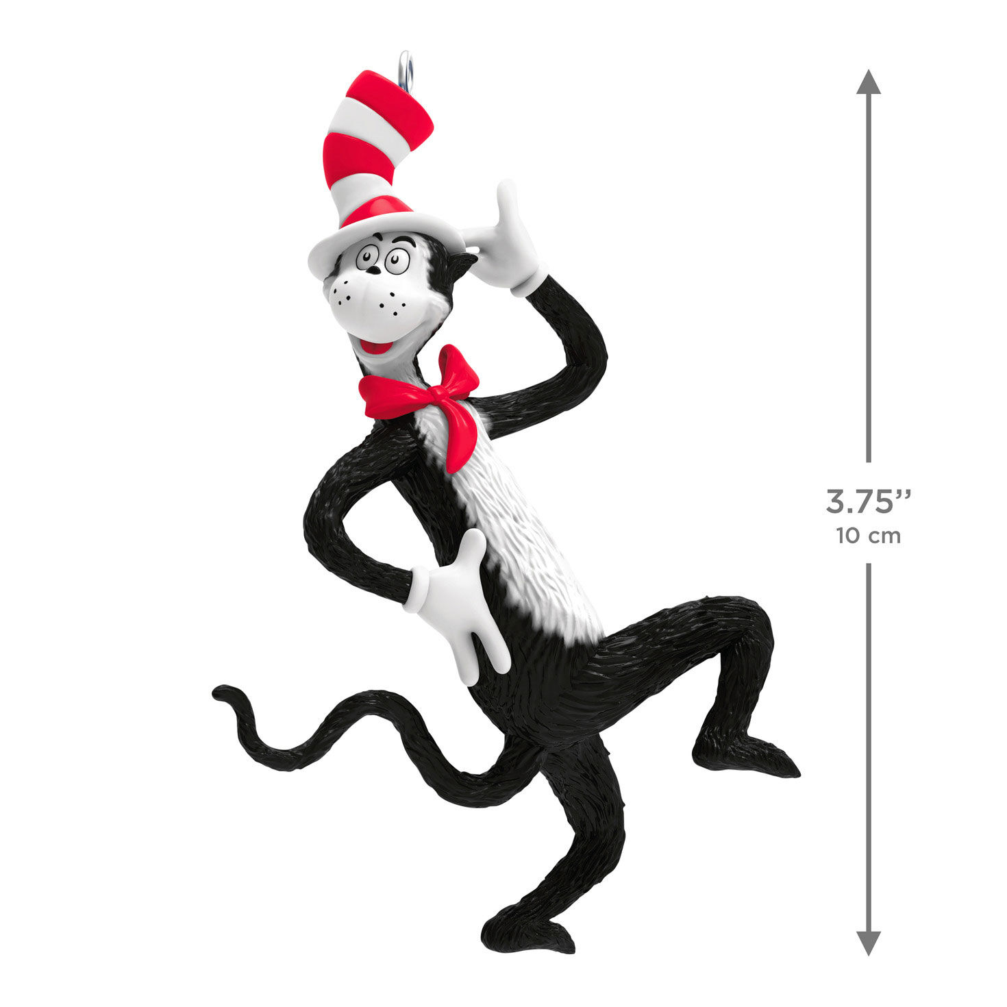 Dr. Seuss's The Cat in the Hat Keepsake Ornament measurement image number 3