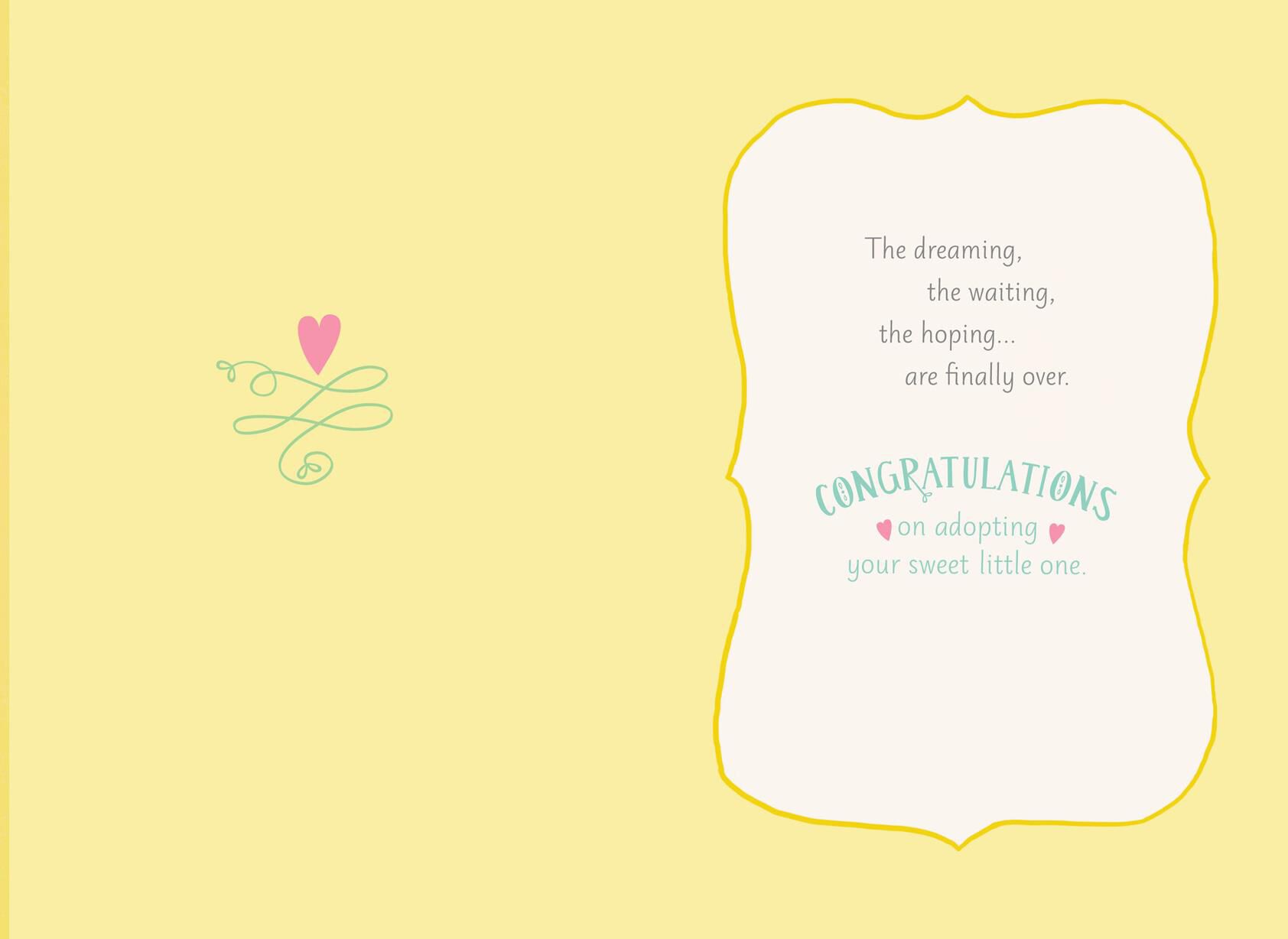 You Belong Together Congratulations on Adoption Card