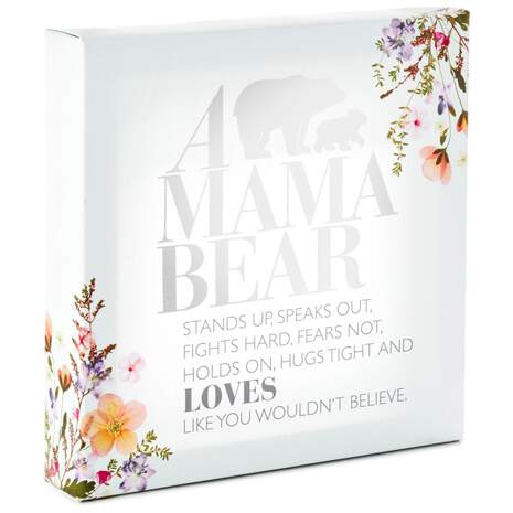 Mama Bear Canvas Quote Sign, 8x8, , large