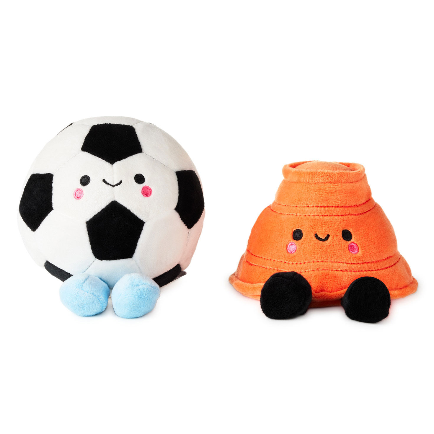 Better Together Soccer Ball and Orange Cone Magnetic Plush Pair, 5" H for only USD 19.99 | Hallmark