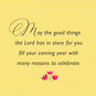 Butterflies and Flowers Religious Birthday Card Sentiment image number 2