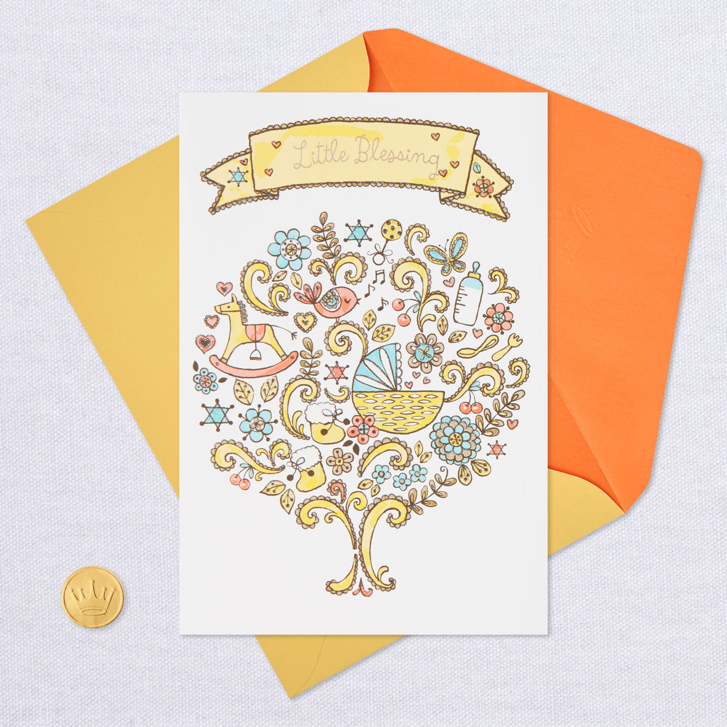 Mazel Tov on Your Little Blessing New Baby Card for only USD 3.99 | Hallmark