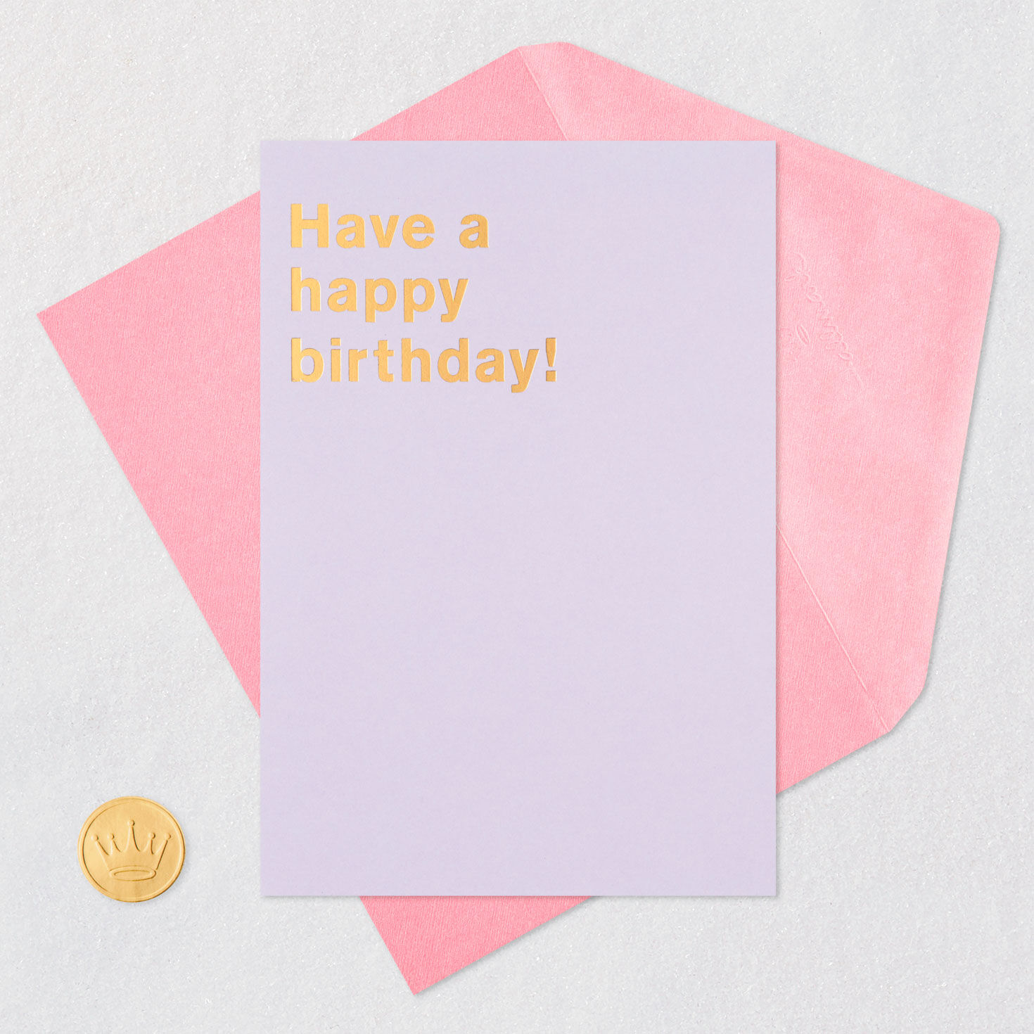 My Brilliant Suggestions Lettering Funny Birthday Card Card Front with Envelope and Gold Seal image number 5