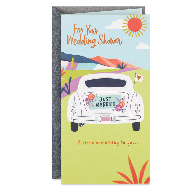 Trip to Happily-Ever-After Money Holder Bridal Shower Card