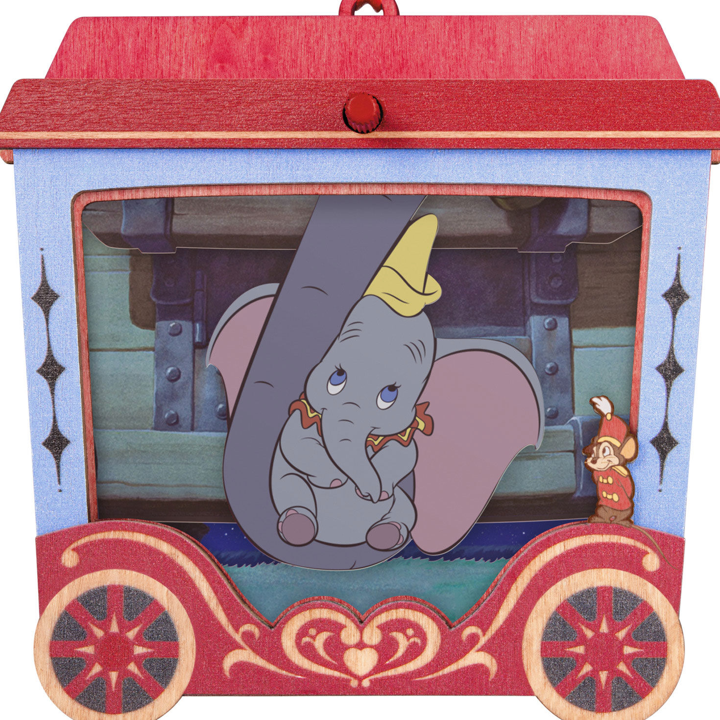 Dumbo in Circus Car Keepsake Ornament closeup view image number 5