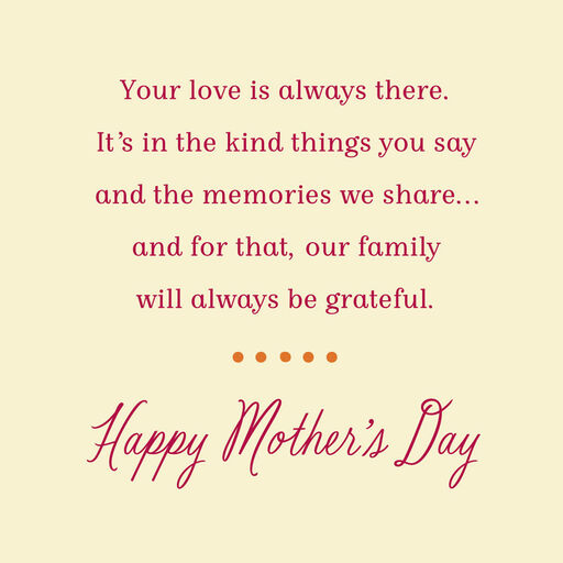 You're the Heart of the Family Mother's Day Card for Grandma, 