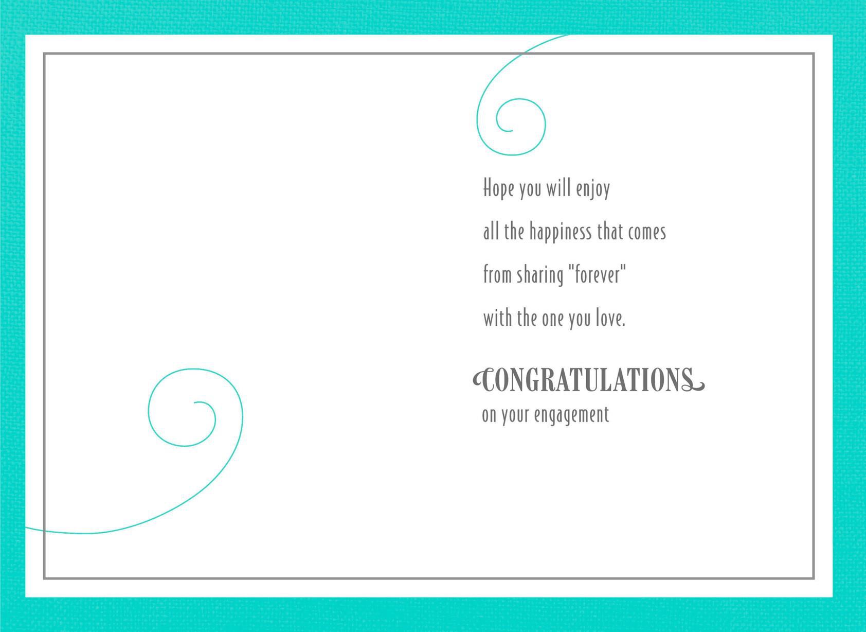 Sharing Forever Engagement Card